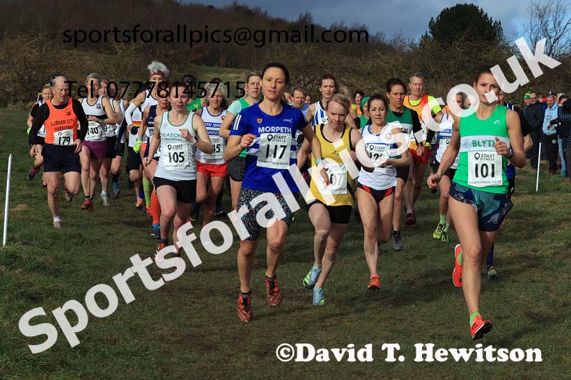 Womens 35 and Over and Mens 65 and Over, 2024 NEMAA Cross Country Champs., Wallsend. Photo: David T. Hewitson/Sports for All Pics